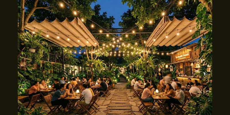 Thiết Kế Cafe Ngoài Trời 2026: Đón Đầu Xu Hướng, Hút Khách Nườm Nượp