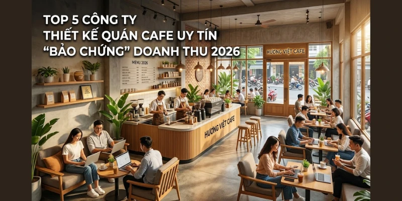 Top 5 Công Ty Thiết Kế Quán Cafe Uy Tín “Bảo Chứng” Doanh Thu 2026