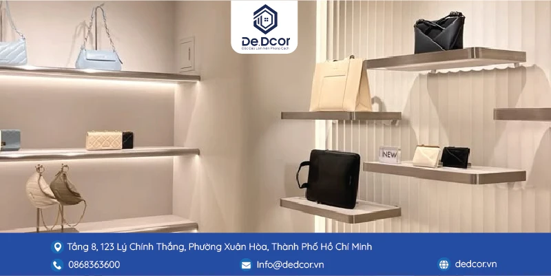 Thiết Kế Shop Túi Thời Trang: Biến Không Gian Thành Showroom Xa Xỉ 1 Thiết Kế Shop Túi Thời Trang: Biến Không Gian Thành Showroom Xa Xỉ