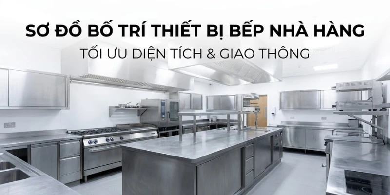 Sơ Đồ Bố Trí Thiết Bị Bếp Nhà Hàng: Tối Ưu Diện Tích & Giao Thông
