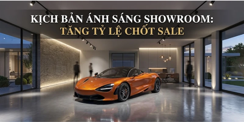 Kịch Bản Ánh Sáng Trong Thiết Kế Showroom Giúp Tăng Tỷ Lệ Chốt Sale