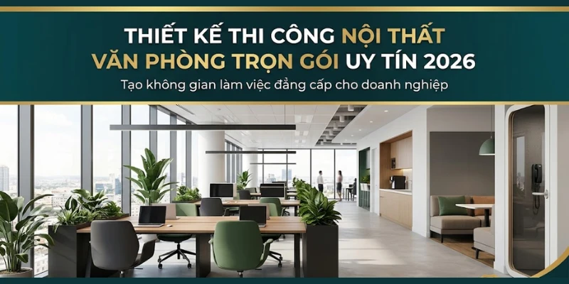 Thiết Kế Thi Công Nội Thất Văn Phòng Trọn Gói Uy Tín 2026