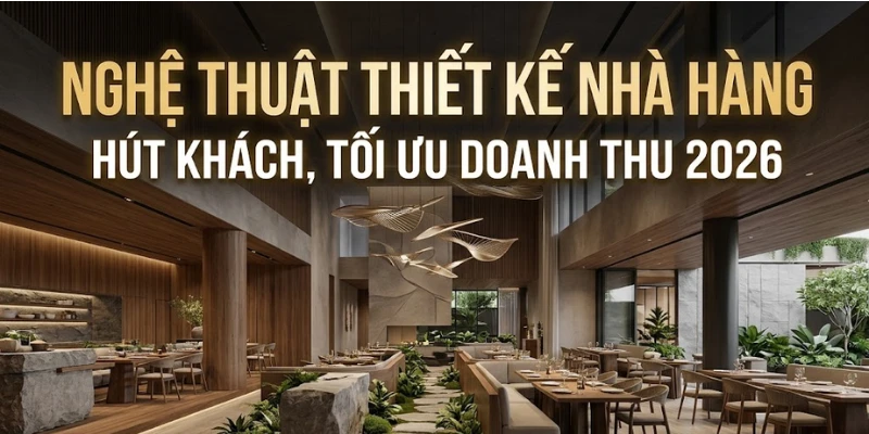 Nghệ Thuật Thiết Kế Nhà Hàng Hút Khách Tối Ưu Doanh Thu 2026