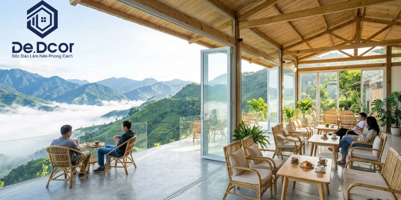 Quy Trình Thiết Kế Quán Cafe Đột Phá Doanh Thu Tại Điểm Du Lịch
