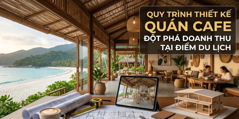 Quy Trình Thiết Kế Quán Cafe Đột Phá Doanh Thu Tại Điểm Du Lịch