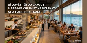 Bí Quyết Tối Ưu Layout & Bếp Mở Khi Thiết Kế Nội Thất Nhà Hàng Nha Trang