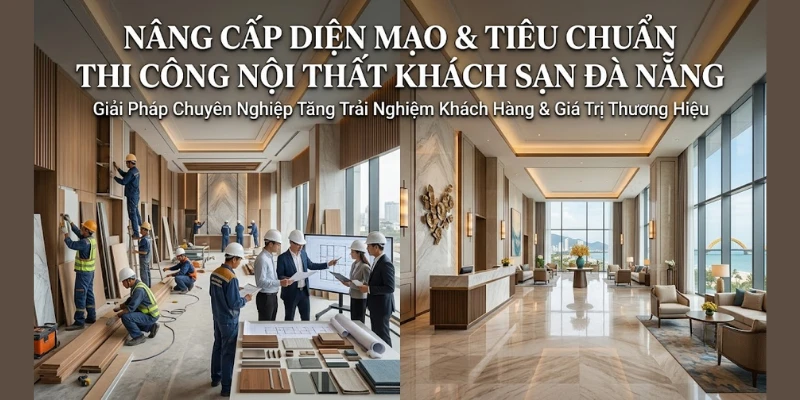 Nâng Cấp Diện Mạo & Tiêu Chuẩn Thi Công Nội Thất Khách Sạn Đà Nẵng