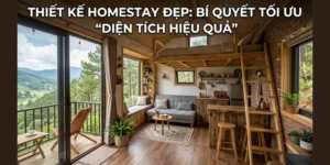 Thiết Kế Homestay Đẹp: Bí Quyết Tối Ưu “Diện Tích Hiệu Quả”