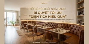 Thiết Kế Nội Thất Nhà Hàng: Bí Quyết Tối Ưu “Diện Tích Hiệu Quả”
