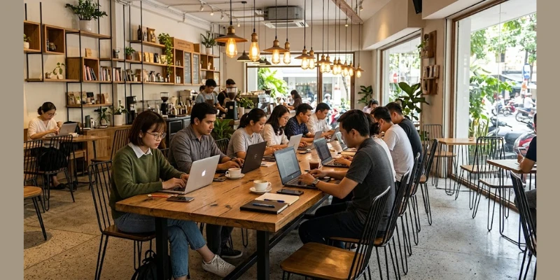 Thiết Kế Quán Cafe Hiện Đại: Tuyệt Chiêu Tối Ưu “Diện Tích Hiệu Quả”
