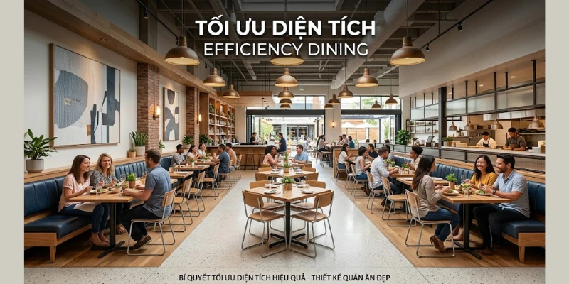 Thiết Kế Quán Ăn Đẹp & Thu Hút: Bí Quyết Tối Ưu “Diện Tích Hiệu Quả”