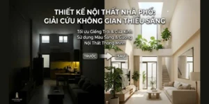 Thiết Kế Nội Thất Nhà Phố: Giải Cứu Không Gian Thiếu Sáng