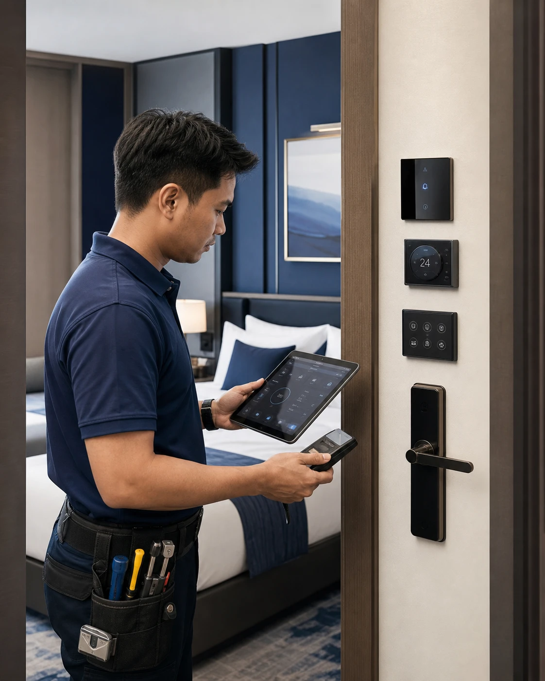 Công nghệ Smart Hotel: khóa thẻ và kiosk check-in