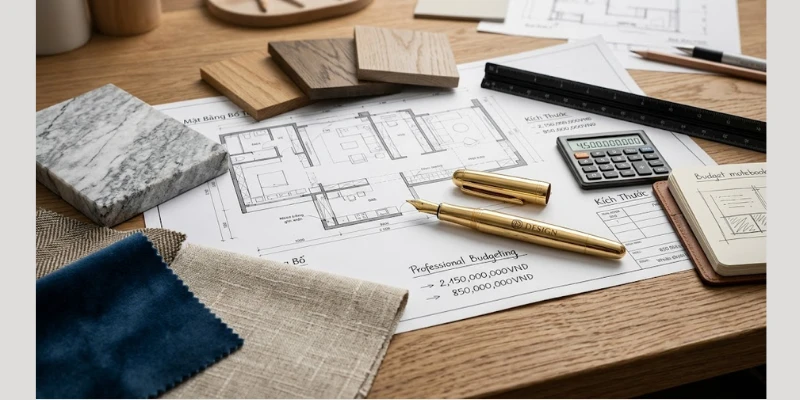 Báo Giá Thiết Kế Thi Công Nội Thất Bóc Tách Chi Tiết 2026