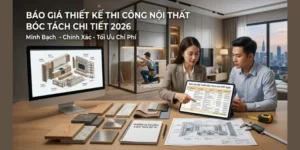 Báo Giá Thiết Kế Thi Công Nội Thất Bóc Tách Chi Tiết 2026