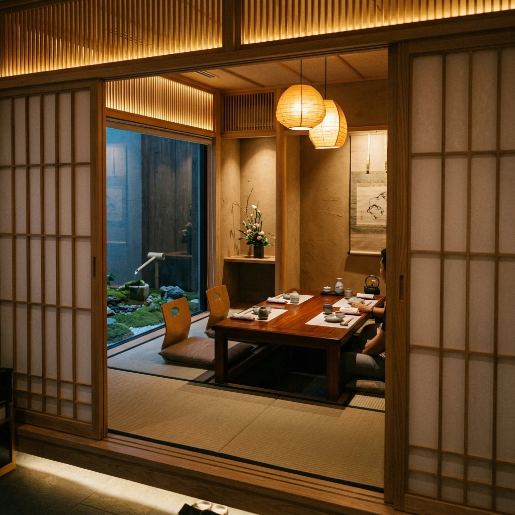 Tối ưu không gian riêng tư cho khách VIP trong nhà hàng Omakase