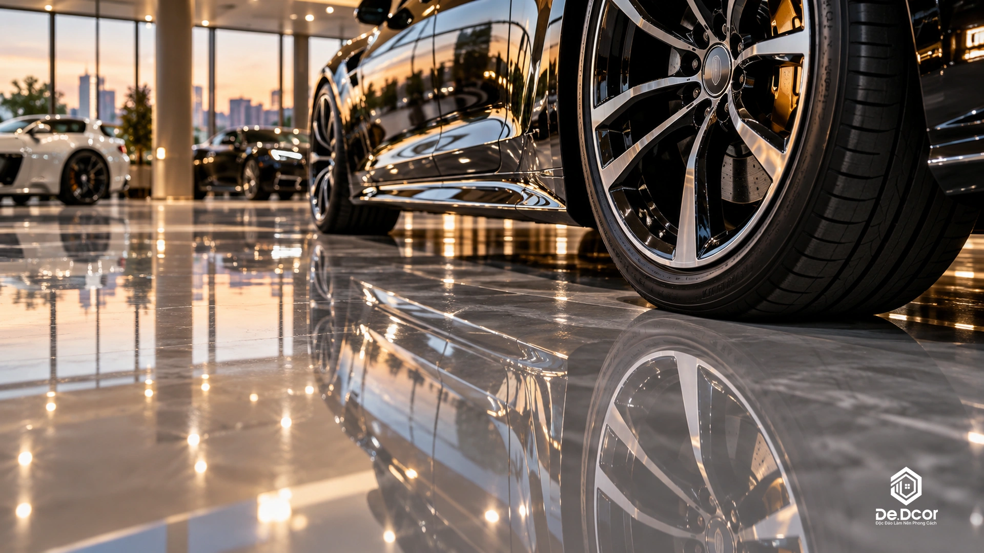 Sàn chịu lực Epoxy cho showroom ô tô