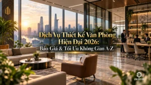 Dịch vụ thiết kế văn phòng hiện đại 2026 - Không gian làm việc tối ưu công năng De.Dcor