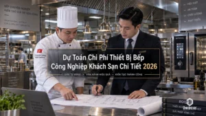 Dự toán chi phí thiết bị bếp công nghiệp khách sạn