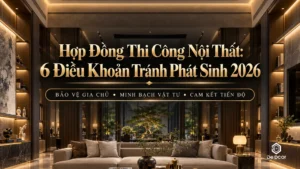 Hợp đồng thi công nội thất trọn gói bảo vệ quyền lợi gia chủ