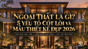 Ngoại thất là gì và các yếu tố kiến trúc cảnh quan ngoài trời