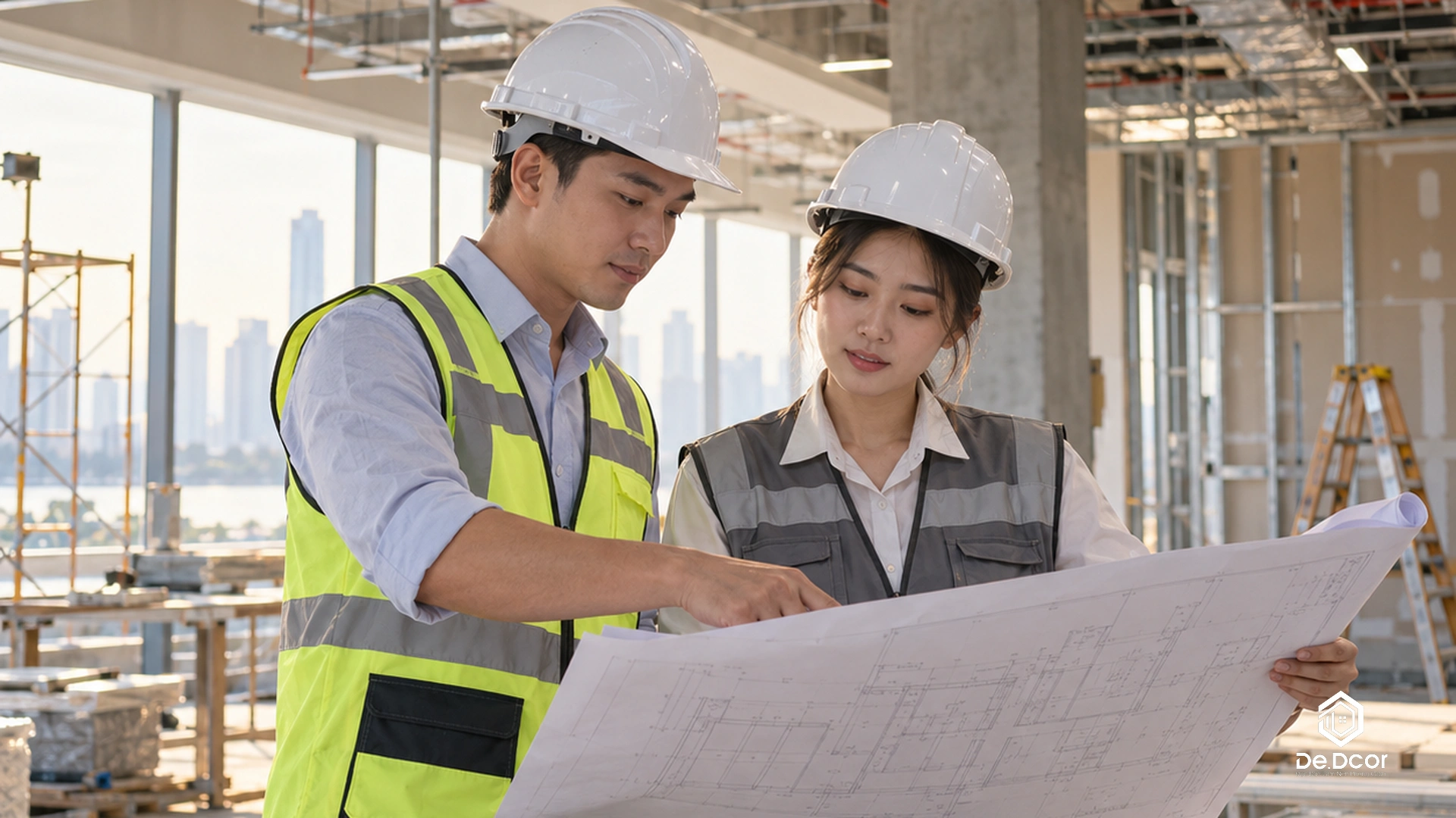 Quy trình triển khai thiết kế thi công nội thất văn phòng trọn gói chuẩn chuyên nghiệp - Giám sát thi công