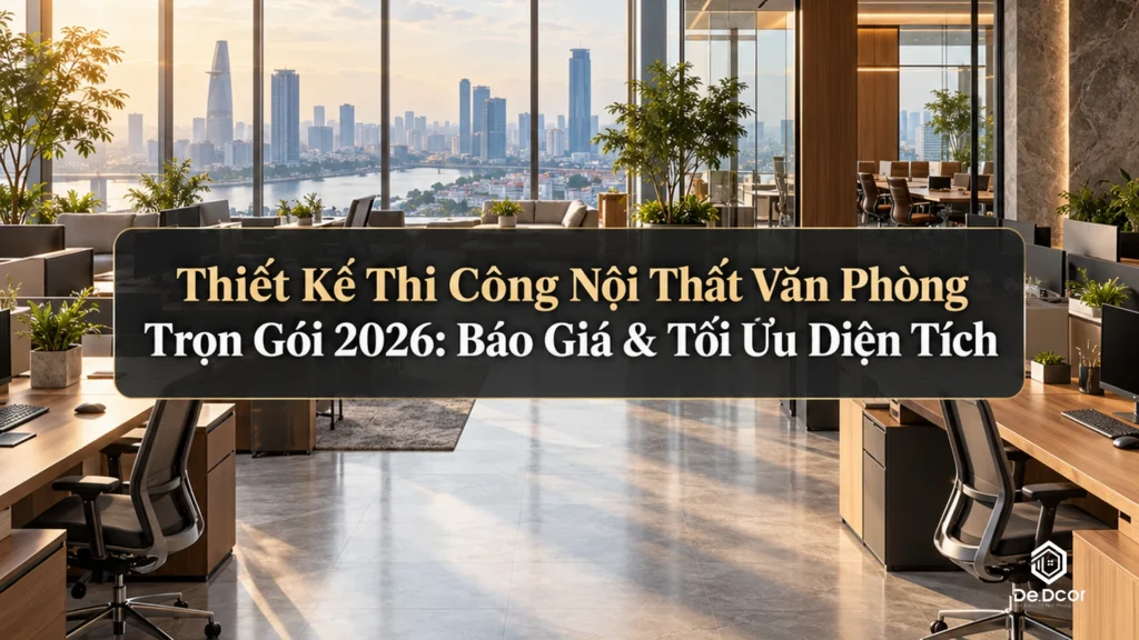 Thiết Kế Thi Công Nội Thất Văn Phòng Trọn Gói 2026: Báo Giá & Tối Ưu Diện Tích